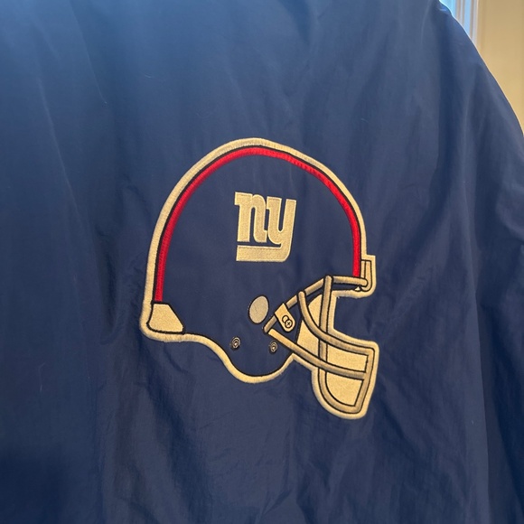 Reebok NFL Men's giants blue lightly down filled jacket rain resistant size 2XL - Picture 3 of 8